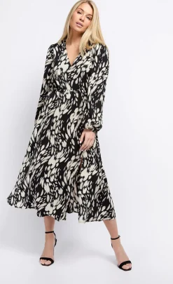 Little Mistress Dresses | Midi Dresses<Animal Print Midaxi Dress