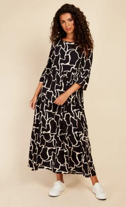 Little Mistress Race Day Edit<Animal Print Reversible Midaxi Smock Dress