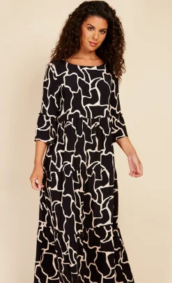 Little Mistress Race Day Edit<Animal Print Reversible Midaxi Smock Dress