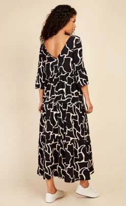 Little Mistress Race Day Edit<Animal Print Reversible Midaxi Smock Dress
