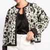 Little Mistress Coats & Jackets | Office Fashion<Animal Print Riversable Quilted Jacket