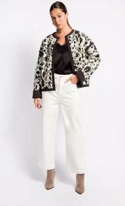 Little Mistress Coats & Jackets | Office Fashion<Animal Print Riversable Quilted Jacket