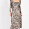 Little Mistress Dresses | Midi Dresses<Animal Sequin Print Midaxi Dress
