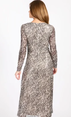 Little Mistress Dresses | Midi Dresses<Animal Sequin Print Midaxi Dress