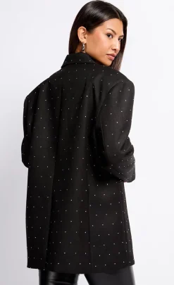 Little Mistress Blazers | Coats & Jackets<and Silver Diamanté Blazer