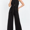 Little Mistress Chloe Lewis Collection | Jumpsuits & Playsuits<Bow Back Halter Jumpsuit by Chloe Lewis