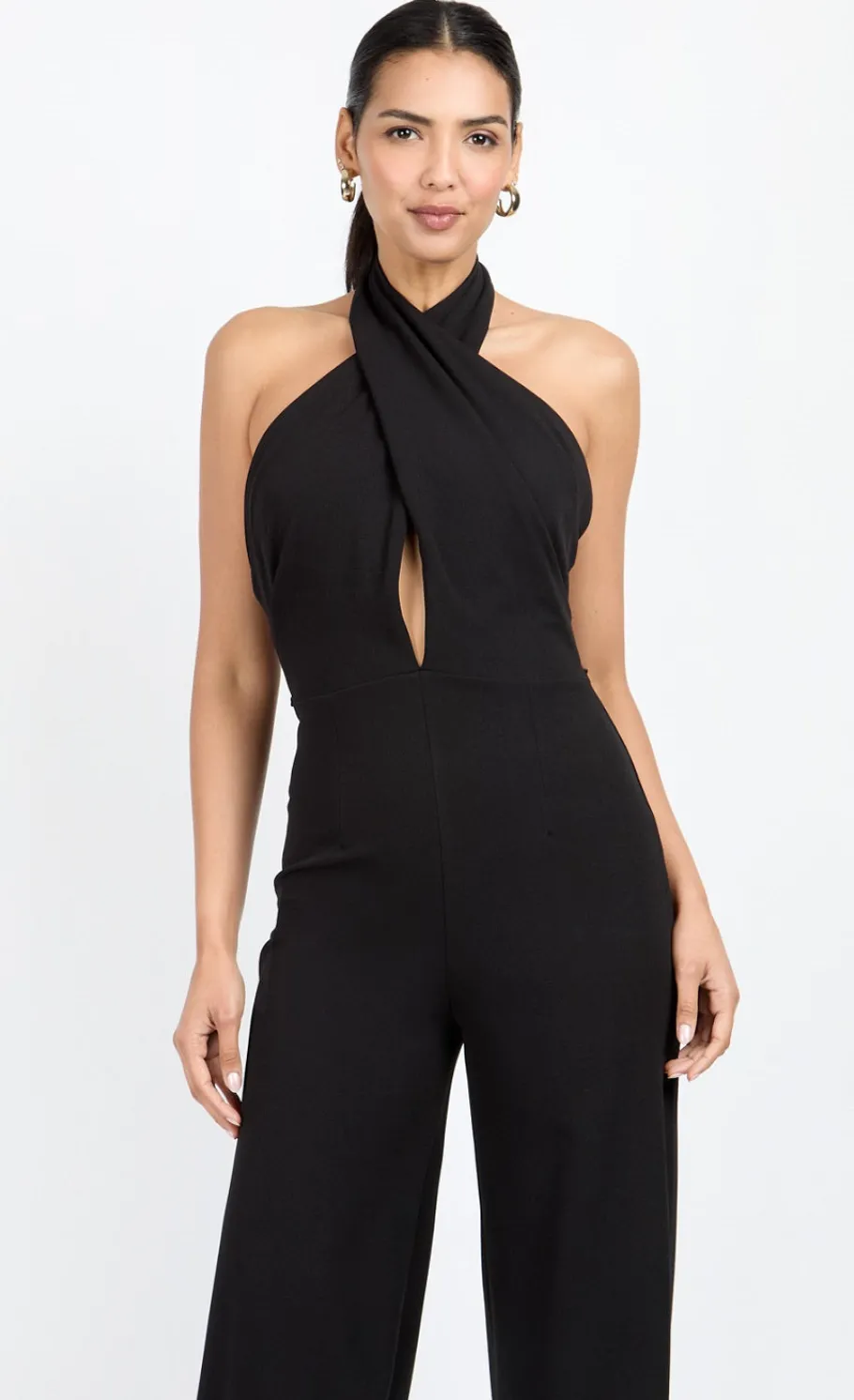 Little Mistress Chloe Lewis Collection | Jumpsuits & Playsuits<Bow Back Halter Jumpsuit by Chloe Lewis