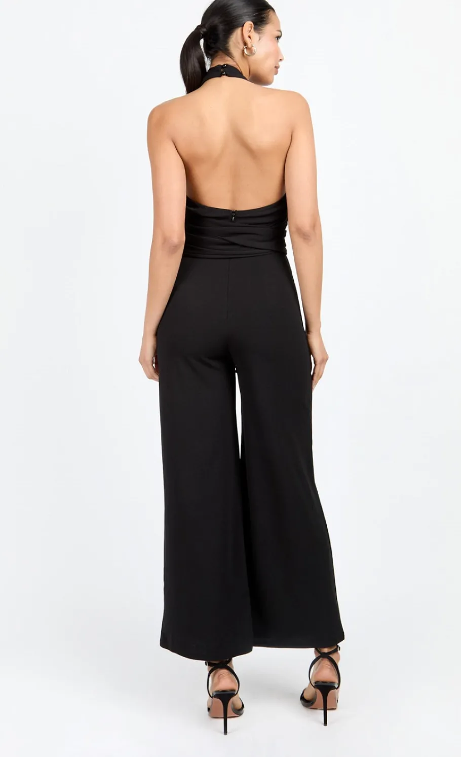 Little Mistress Chloe Lewis Collection | Jumpsuits & Playsuits<Bow Back Halter Jumpsuit by Chloe Lewis