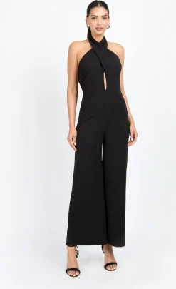 Little Mistress Chloe Lewis Collection | Jumpsuits & Playsuits<Bow Back Halter Jumpsuit by Chloe Lewis