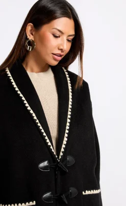 Little Mistress Coats & Jackets<Contrast Stitch Trim Jacket