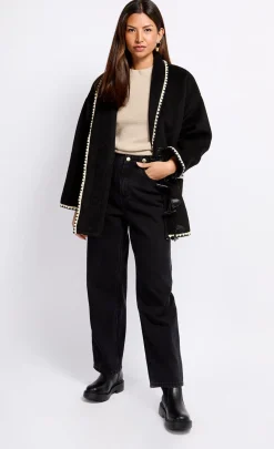 Little Mistress Coats & Jackets<Contrast Stitch Trim Jacket