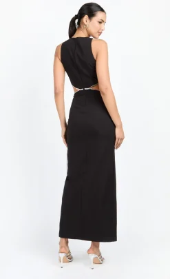 Little Mistress Chloe Lewis Collection | Dresses<Diamanté Cut-Out Maxi Dress by Chloe Lewis