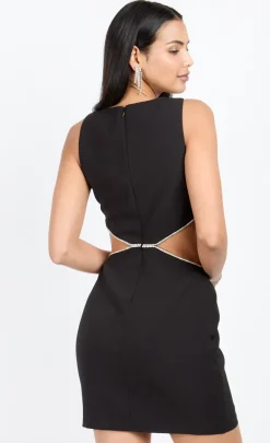 Little Mistress Chloe Lewis Collection | Dresses<Diamanté Cut-Out Mini Dress by Chloe Lewis