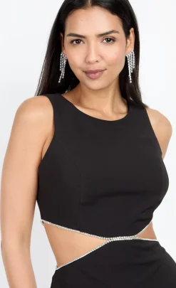 Little Mistress Chloe Lewis Collection | Dresses<Diamanté Cut-Out Mini Dress by Chloe Lewis