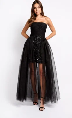 Little Mistress Dresses | Race Day Edit<Embellished Bandeau Maxi Dress