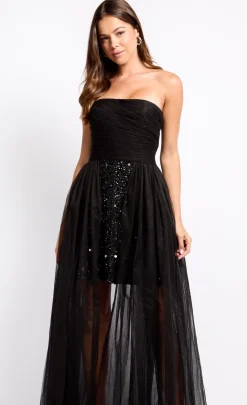 Little Mistress Dresses | Race Day Edit<Embellished Bandeau Maxi Dress