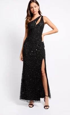 Little Mistress Dresses | Race Day Edit<Embellished One-Shoulder Maxi Dress