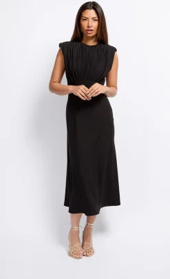 Little Mistress Dresses | Midi Dresses<Gathered Detail Midaxi Dress