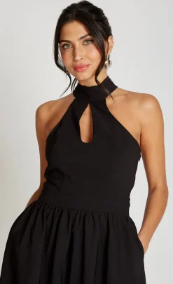 Little Mistress Dresses | Race Day Edit<Halter Neck Keyhole Midaxi Dress