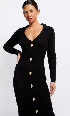 Little Mistress Dresses | Knitwear<Knit Midaxi Dress