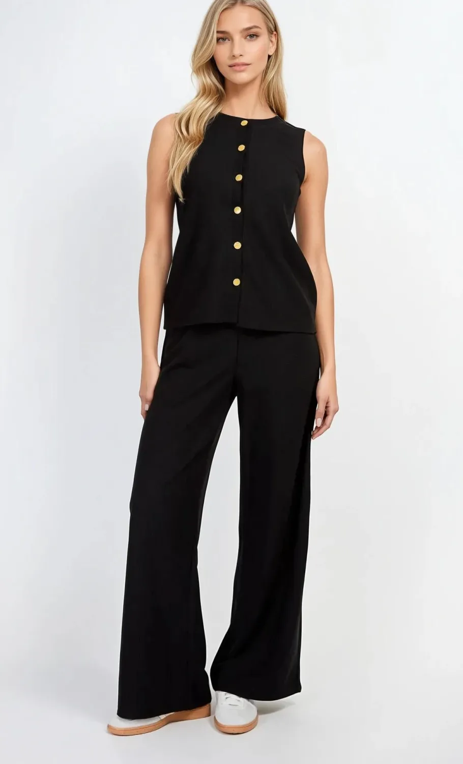 Little Mistress Co-Ords | Knitwear<Knitted Button Detail Waistcoat