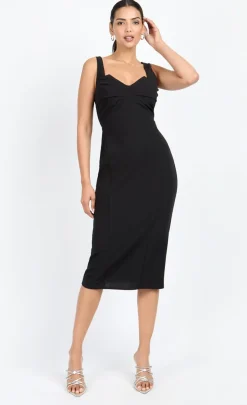 Little Mistress Chloe Lewis Collection | Dresses<Knot Front Midi Dress by Chloe Lewis