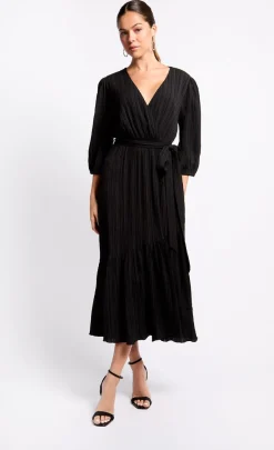 Little Mistress Dresses | Midi Dresses<Mock Wrap Midaxi Dress