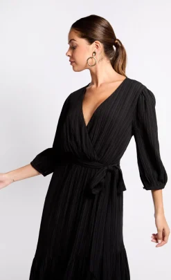 Little Mistress Dresses | Midi Dresses<Mock Wrap Midaxi Dress