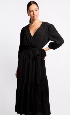 Little Mistress Dresses | Midi Dresses<Mock Wrap Midaxi Dress