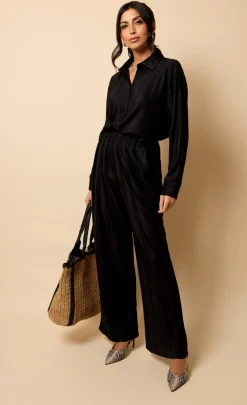 Little Mistress Co-Ords | Trousers<Plisse Trousers by Vicky Pattison