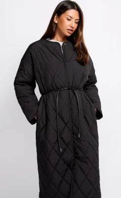 Little Mistress Coats & Jackets<Quilted Belted Coat