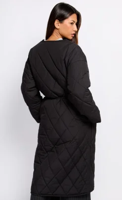 Little Mistress Coats & Jackets<Quilted Belted Coat