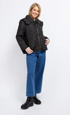 Little Mistress Coats & Jackets<Quilted Collar Detail Jacket