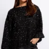 Little Mistress Tops<Sequin Fringe Jumper
