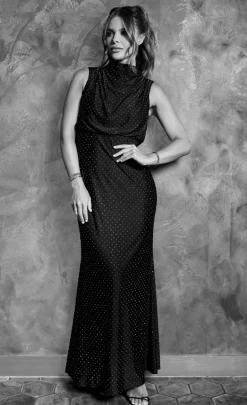 Little Mistress Chloe Lewis Collection | Dresses<Slinky Embellished Maxi Dress by Chloe Lewis