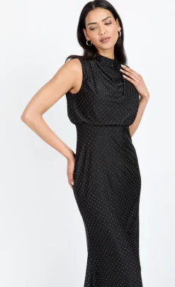 Little Mistress Chloe Lewis Collection | Dresses<Slinky Embellished Maxi Dress by Chloe Lewis