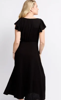 Little Mistress Dresses | Midi Dresses<Texture Tie Detail Midaxi Dress