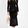 Little Mistress Office Fashion | Skirts<Velvet Midi Skirt