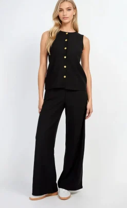 Little Mistress Co-Ords | Knitwear<Wide Leg Knitted Trousers