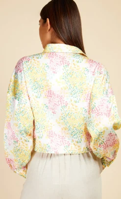 Little Mistress Office Fashion | Summer / Holiday<Blossom Tie Front Shirt