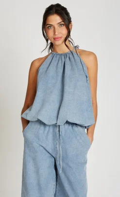 Little Mistress Co-Ords | Summer / Holiday<Denim Halter Neck Top