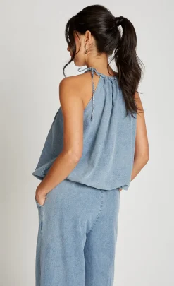 Little Mistress Co-Ords | Summer / Holiday<Denim Halter Neck Top