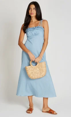 Little Mistress Dresses | Race Day Edit<Denim Midaxi Dress