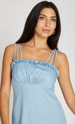 Little Mistress Dresses | Race Day Edit<Denim Midaxi Dress