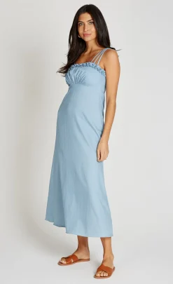 Little Mistress Dresses | Race Day Edit<Denim Midaxi Dress