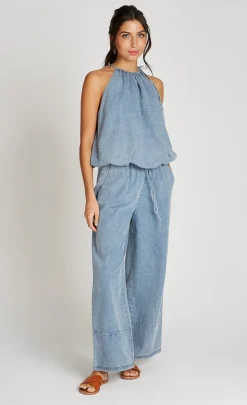 Little Mistress Trousers | Co-Ords<Denim Wide Leg Trousers