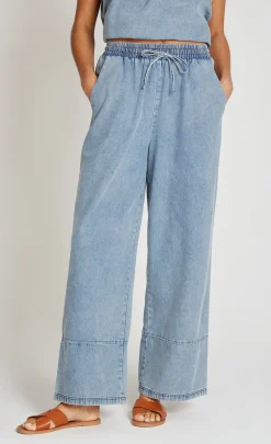 Little Mistress Trousers | Co-Ords<Denim Wide Leg Trousers