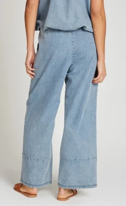 Little Mistress Trousers | Co-Ords<Denim Wide Leg Trousers