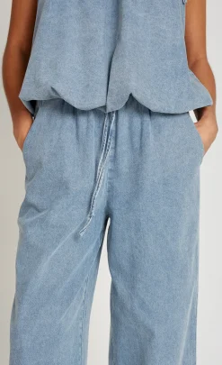 Little Mistress Trousers | Co-Ords<Denim Wide Leg Trousers
