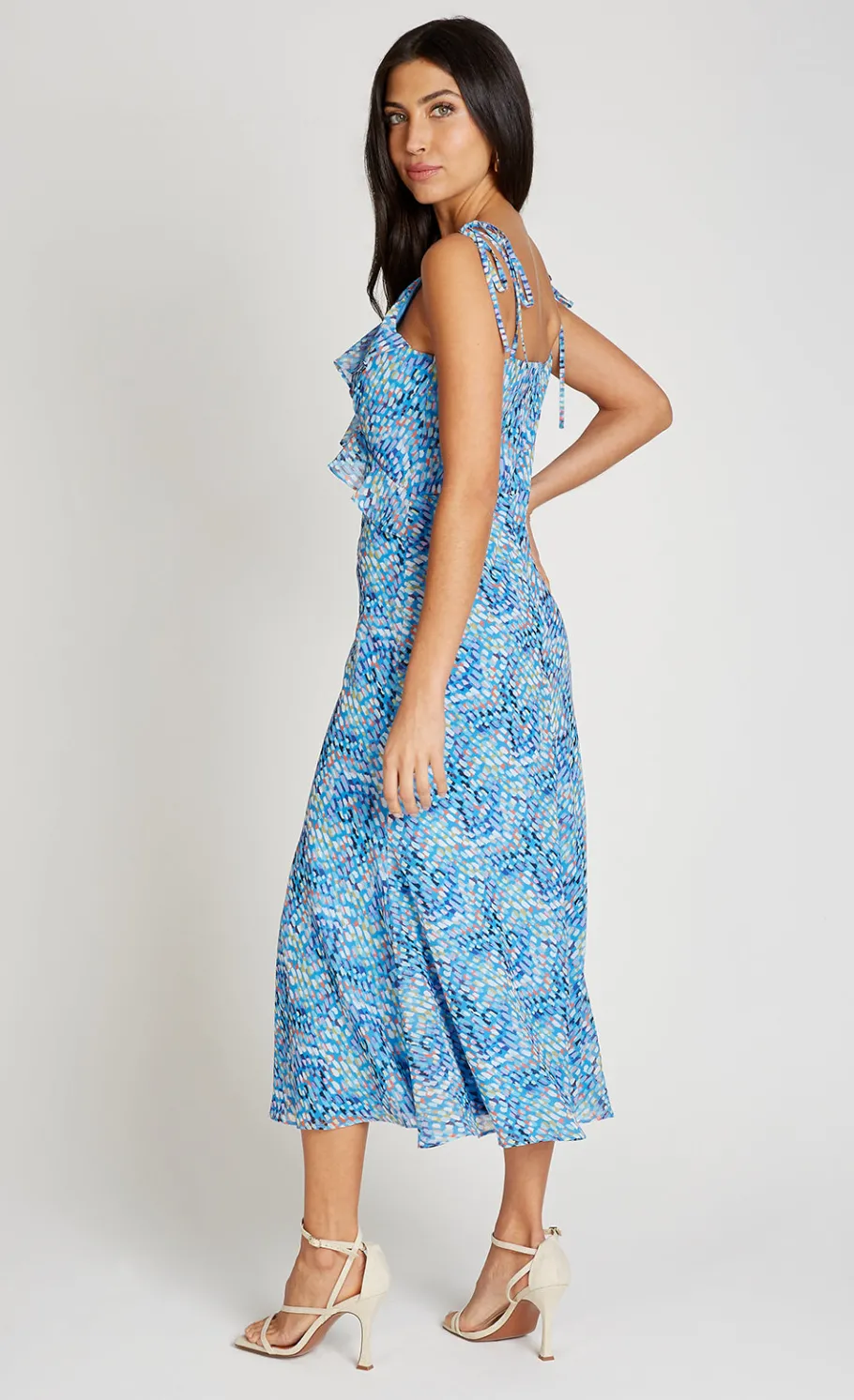Little Mistress Summer / Holiday | Dresses<Blue Print Chiffon Midaxi Dress